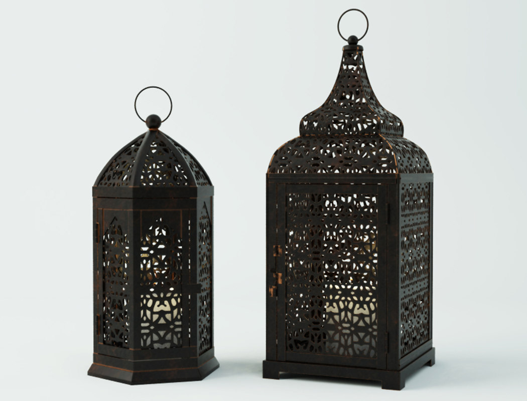 Moroccan lanterns model TurboSquid 1194086