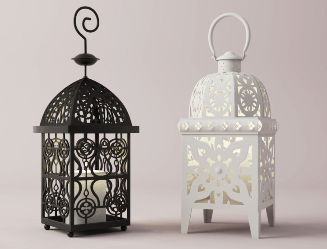 Moroccan lanterns 3D model TurboSquid 1194088