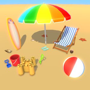 3D beach party fun