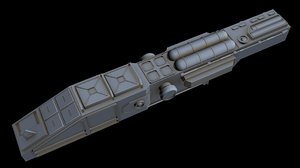 starship star 3D model