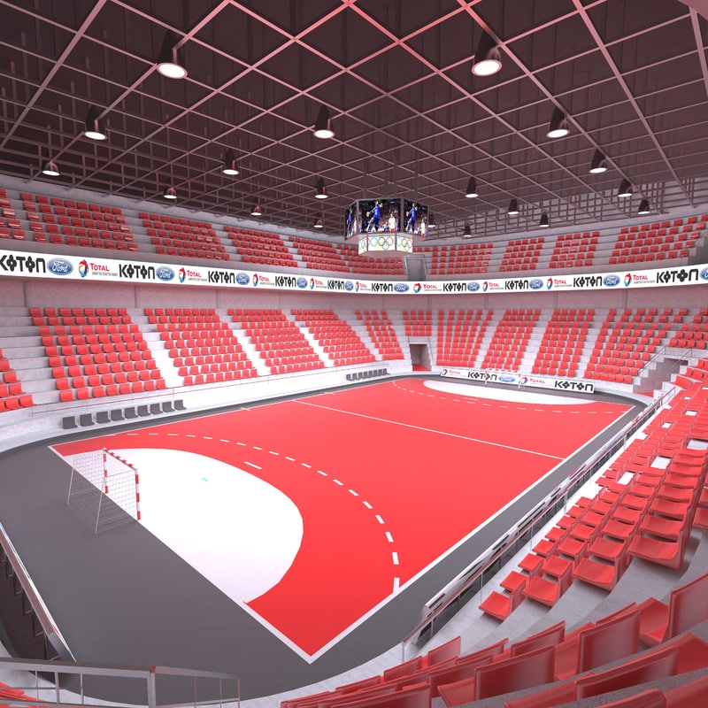 3D model handball arena ball TurboSquid 1194469