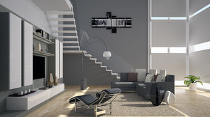 3D living room model