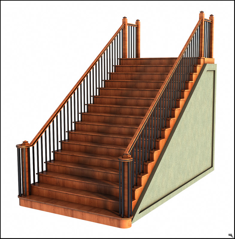 stairs-concret-free-3d-model-cgtrader