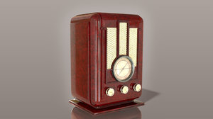 3D vintage radio