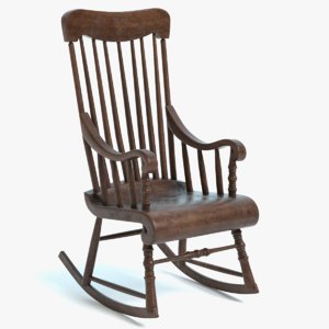 old rocking chair 3D model