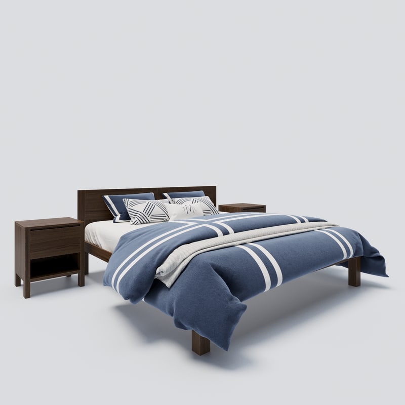 Boerum Bed Frame 3d Model Turbosquid 1194742 Boerum Bed Frame 3d Model