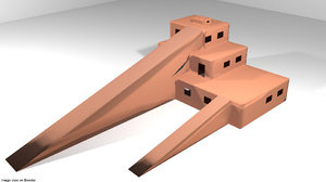 ziggurat 3D model
