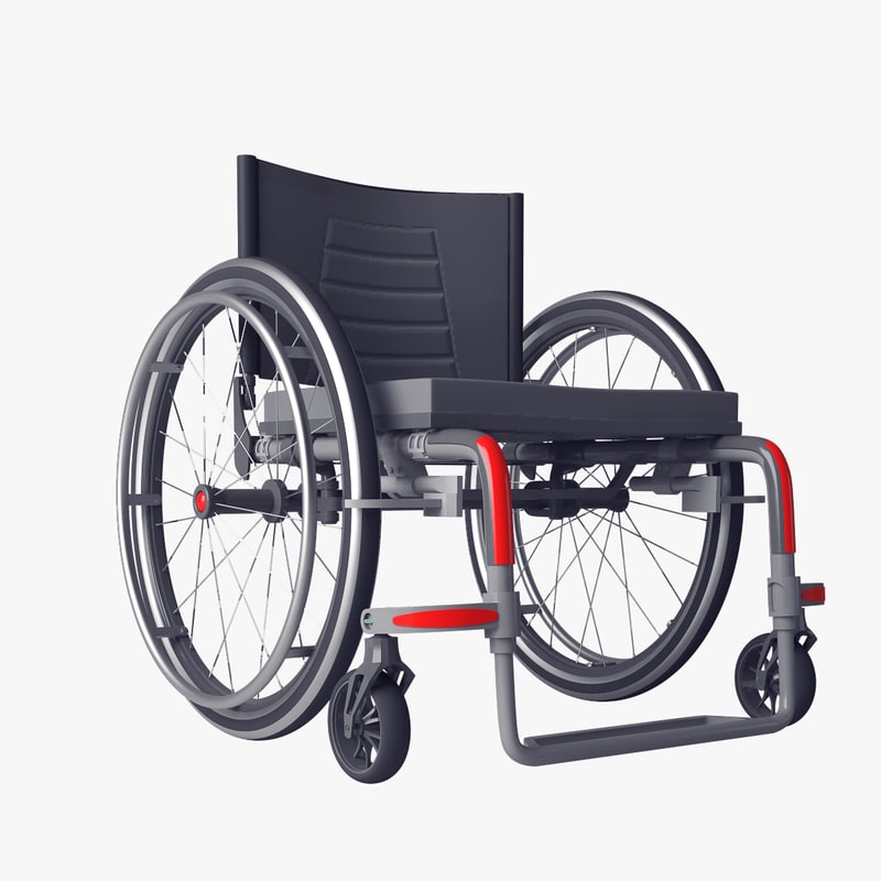 Realistic wheelchair 3D model TurboSquid 1194873