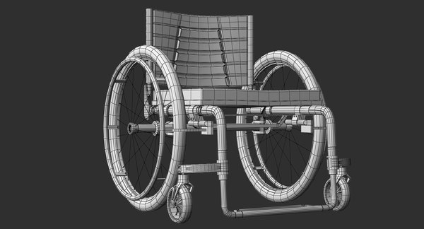 Инвалидное кресло 3д модель