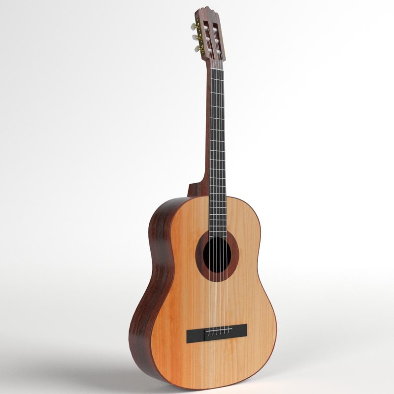 Student classical guitar 3D TurboSquid 1194919