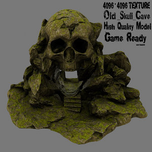skull cave 3D model