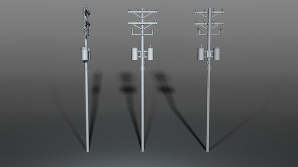 power pole 3D model