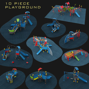 playgrounds 10 piece set model