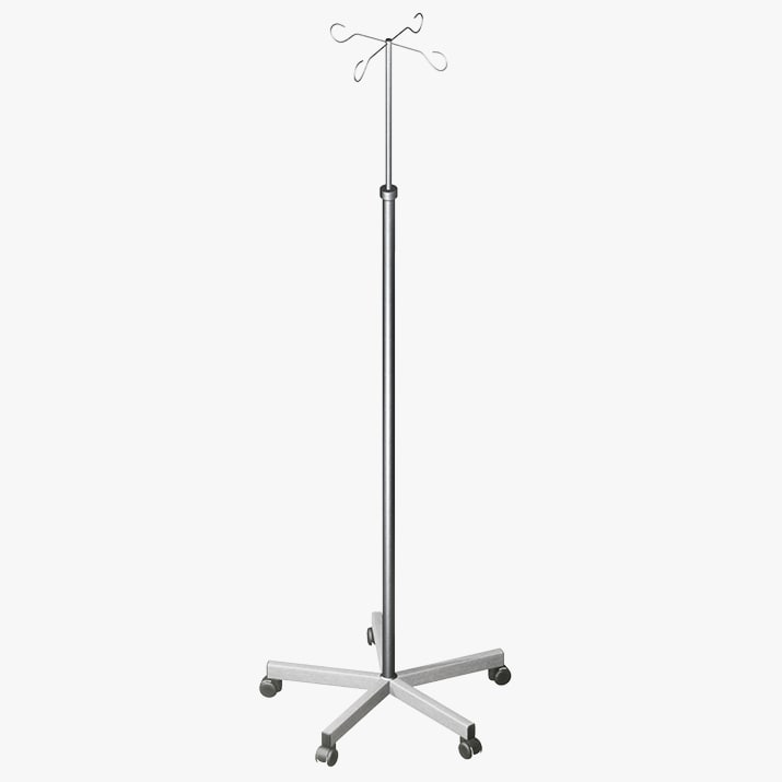 3D hospital iv drip stand model TurboSquid 1195317