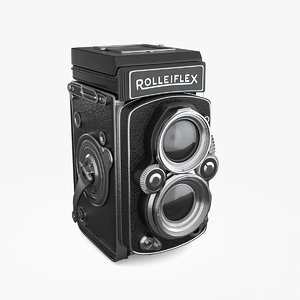 rolleiflex film camera 3D model