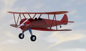 biplane aircraft model
