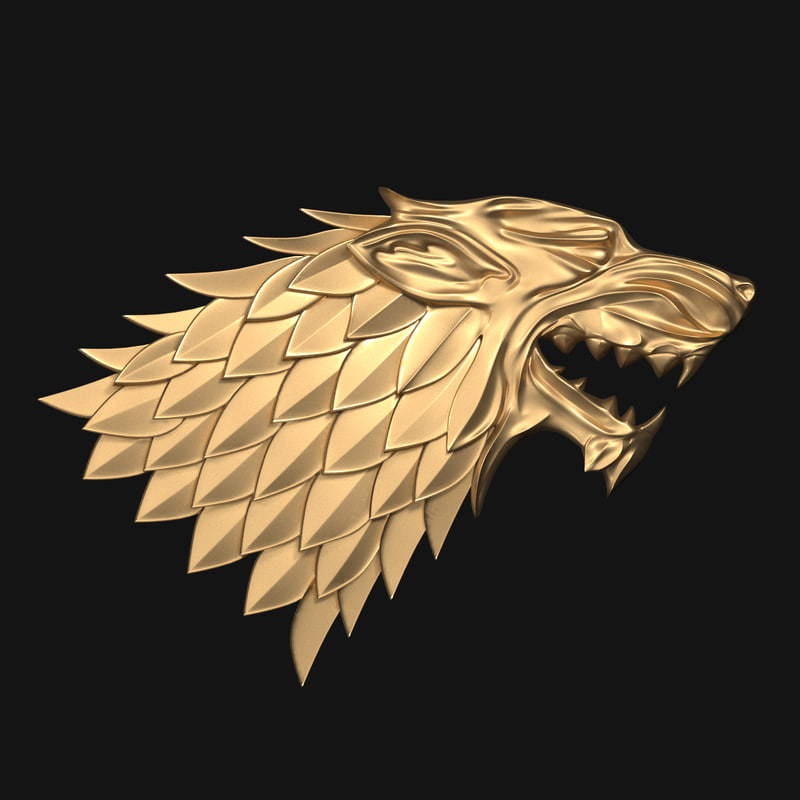 3d Thrones House Stark Turbosquid 1195754