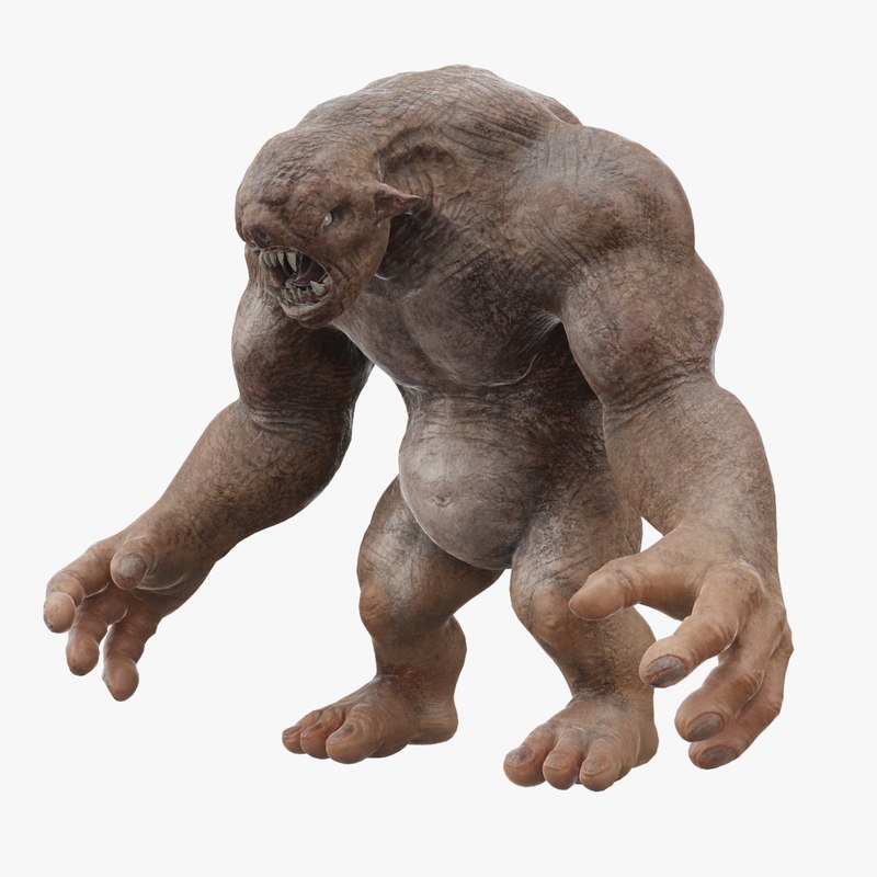 Cave troll monster creature 3D model TurboSquid 1196015