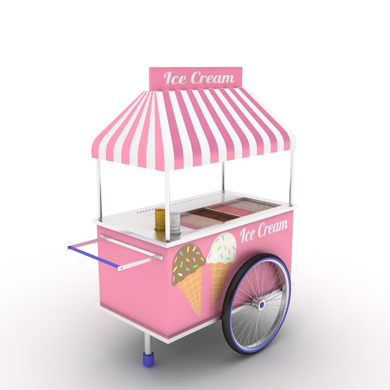 Ice cream cart 3D model - TurboSquid 1196106