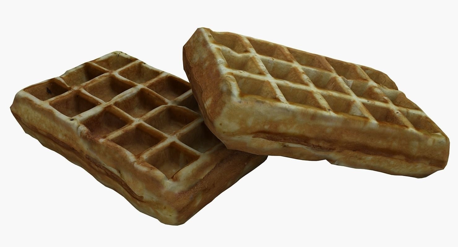 Belgian waffles 3D model TurboSquid 1196125