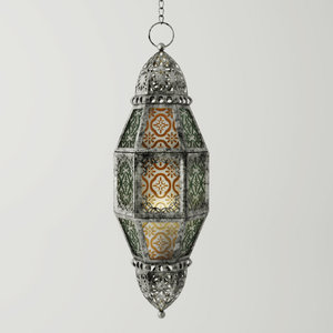 metal moroccan lantern 3D