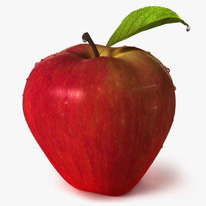 3D model apple fruit