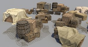 3D crate canvas nets