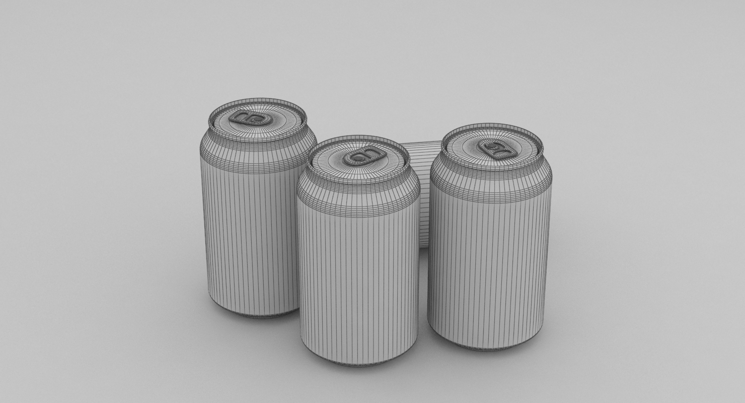 啤酒罐猎鹰出口330毫升3d模型