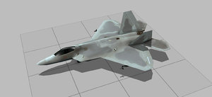 3D model f22 raptor