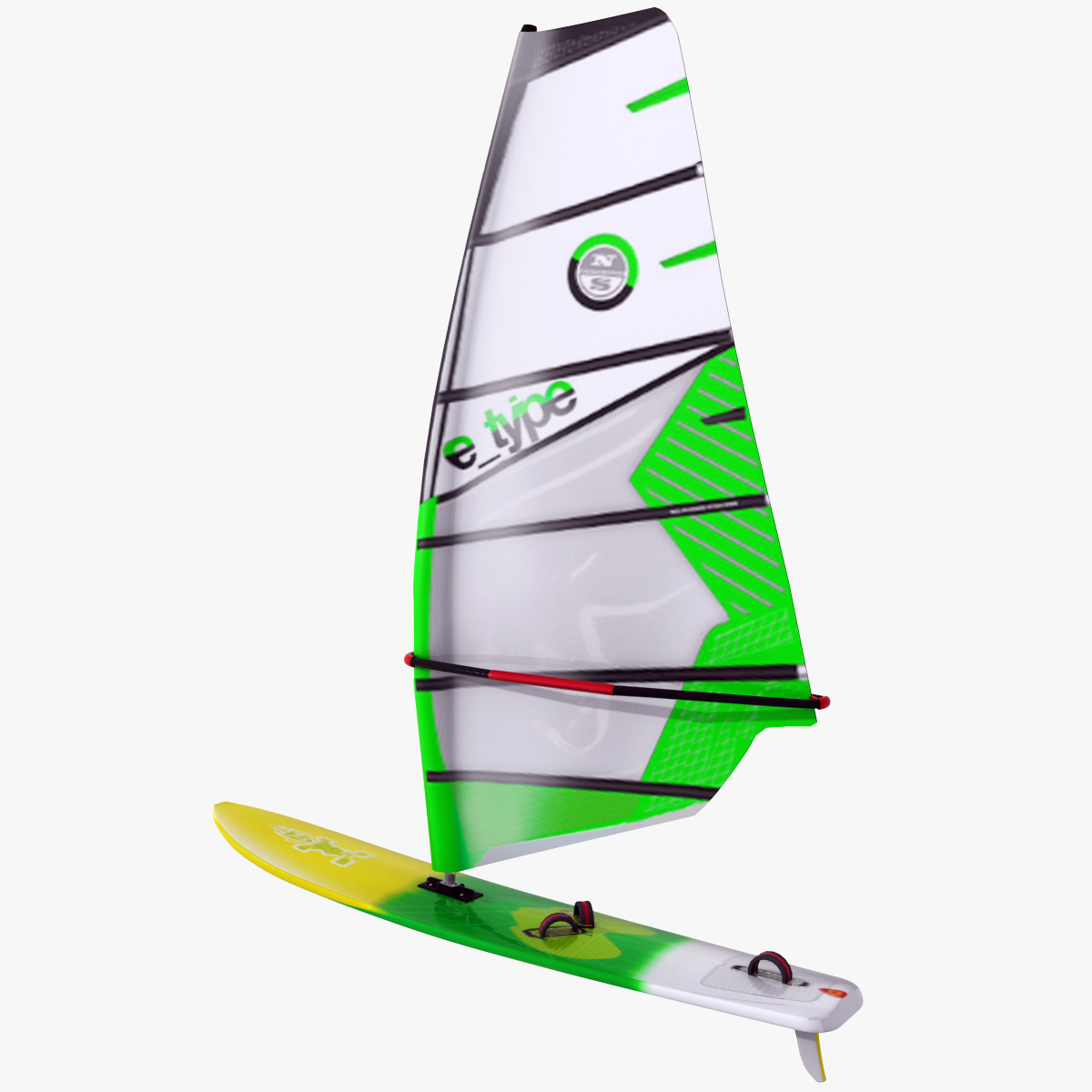 Windsurf board sail 3D model TurboSquid 1196353