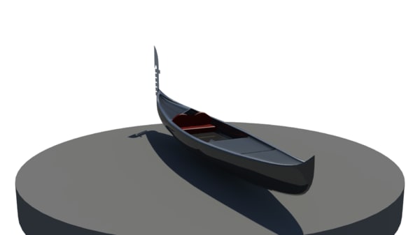 3d Model Gondole Venice Turbosquid
