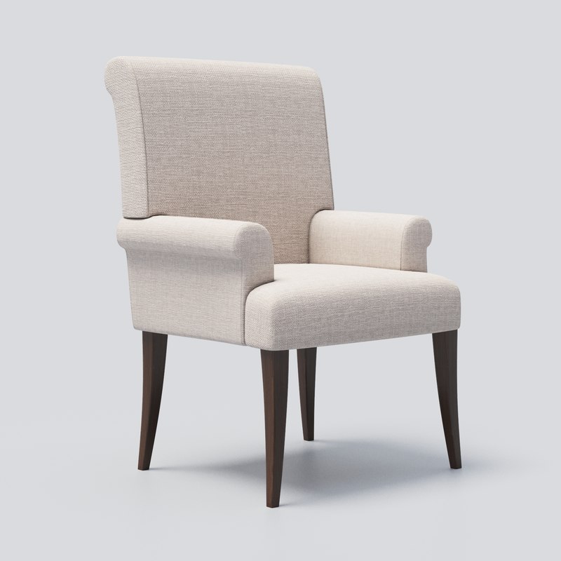 Dining Chair Pottery Barn 3d Turbosquid 1196557 Dining Chair Pottery Barn 3d