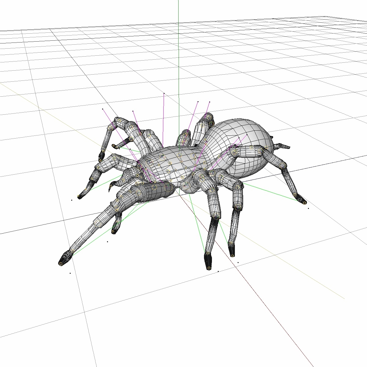 动画步行蜘蛛版本13d模型