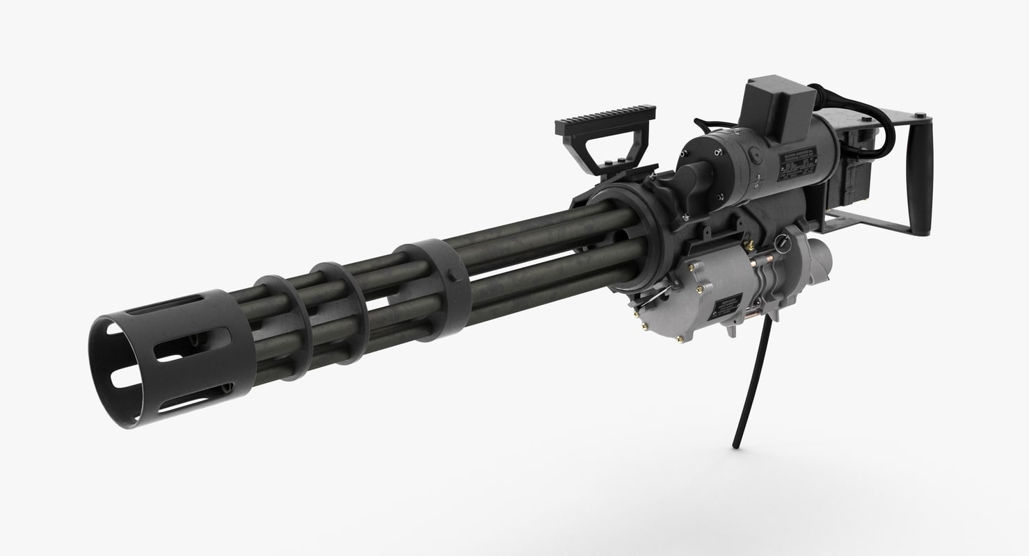 M134 minigun clean 3D - TurboSquid 1196777