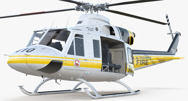 3D model bell 412 department helicopter - TurboSquid 1196786