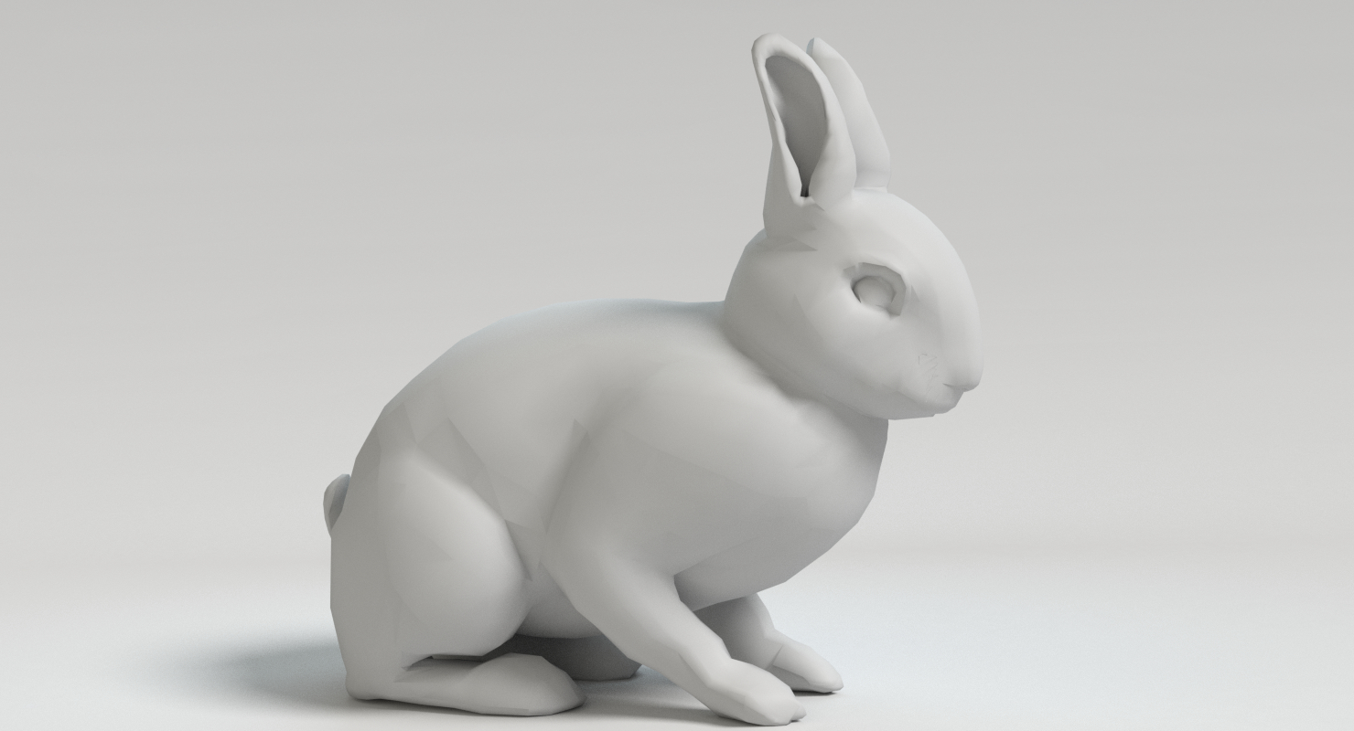 动画游戏兔子3d模型