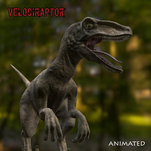 velociraptor raptor 3D