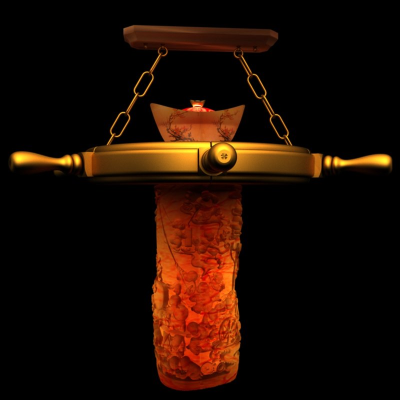 3d Chinese Lantern Lamp Turbosquid 1197154 3d Chinese Lantern Lamp