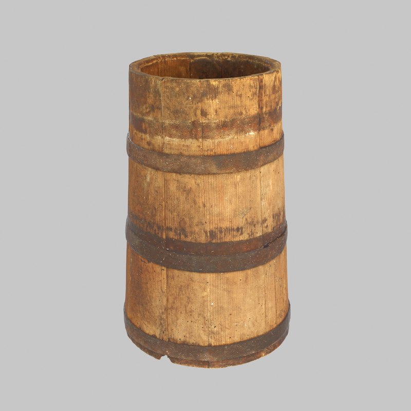 Vat wood wooden 3D TurboSquid 1197206