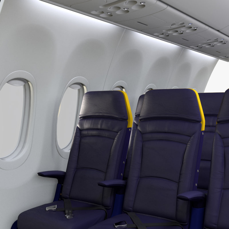 3D ryanair economy seat wall model TurboSquid 1197294