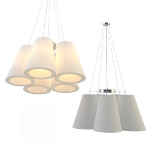 3D model chandelier arte lamp a9535lm-5ss