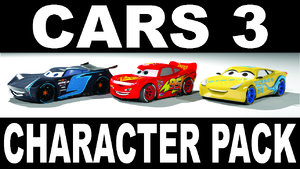 cars 3 character pack 3D