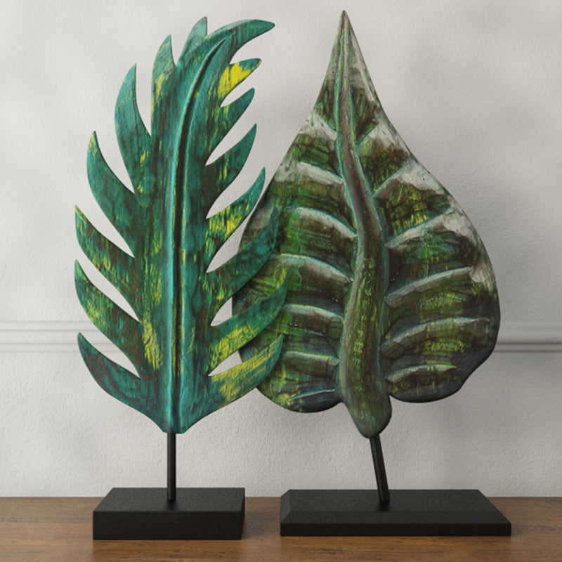 wood leaf decoration albesia 3d model https://static.turbosquid.