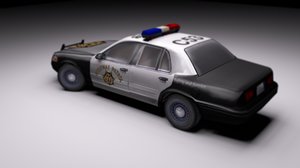 police hand 3D model