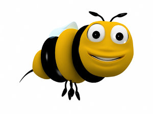 3D bee character model