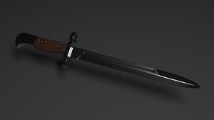 krag bayonet 3D model