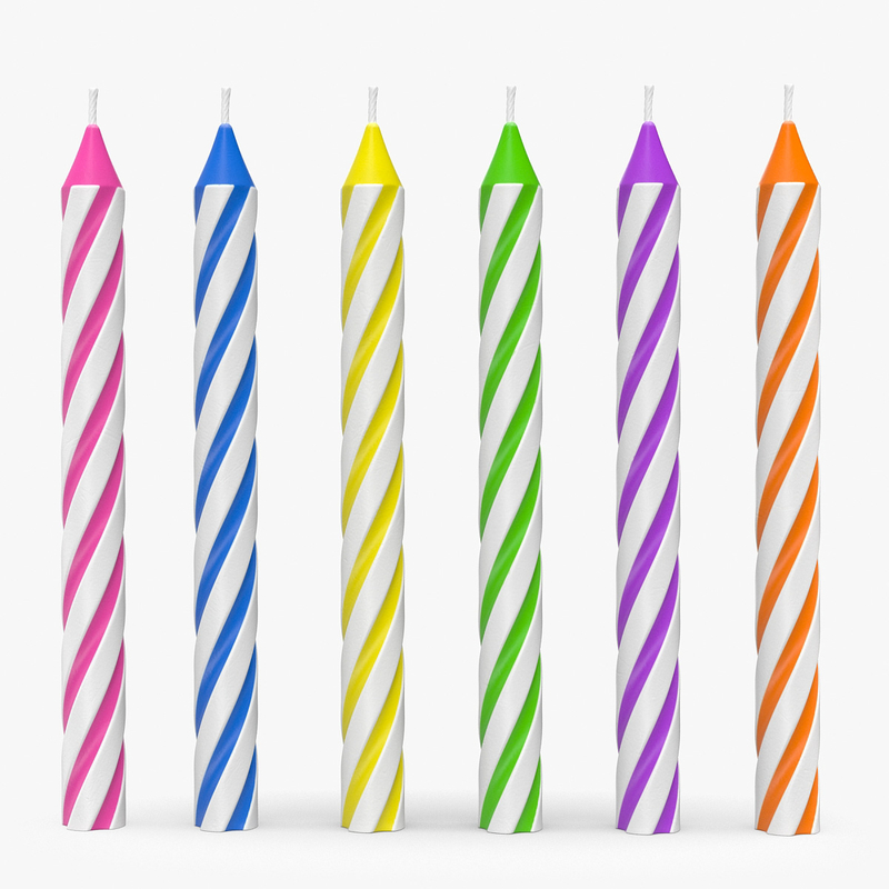 Birthday Candle 3D Models for Download TurboSquid
