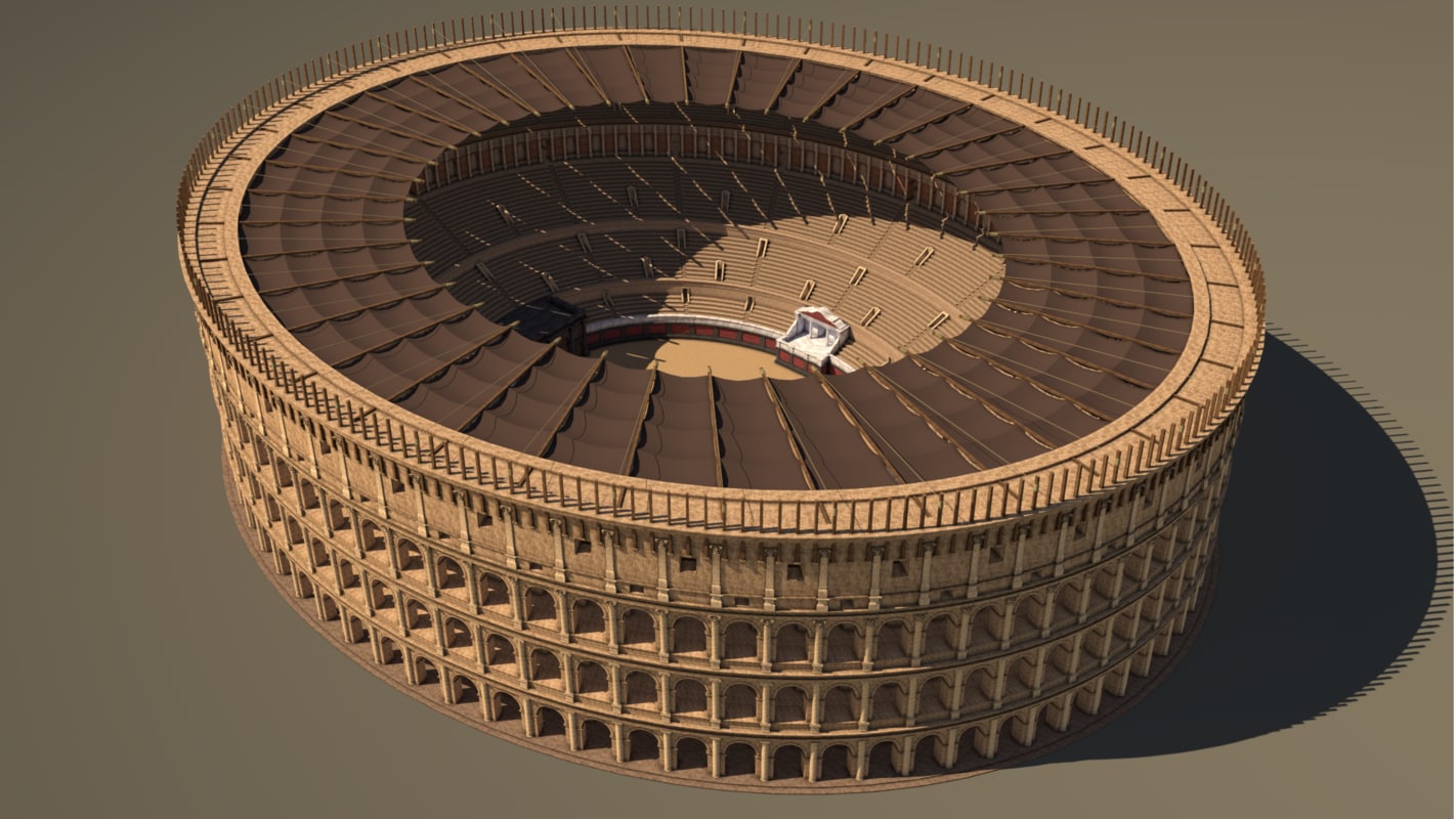 Roman Colosseum Model Plans