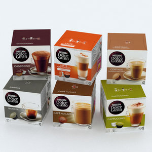 3D model nescafe dolce gusto boxes