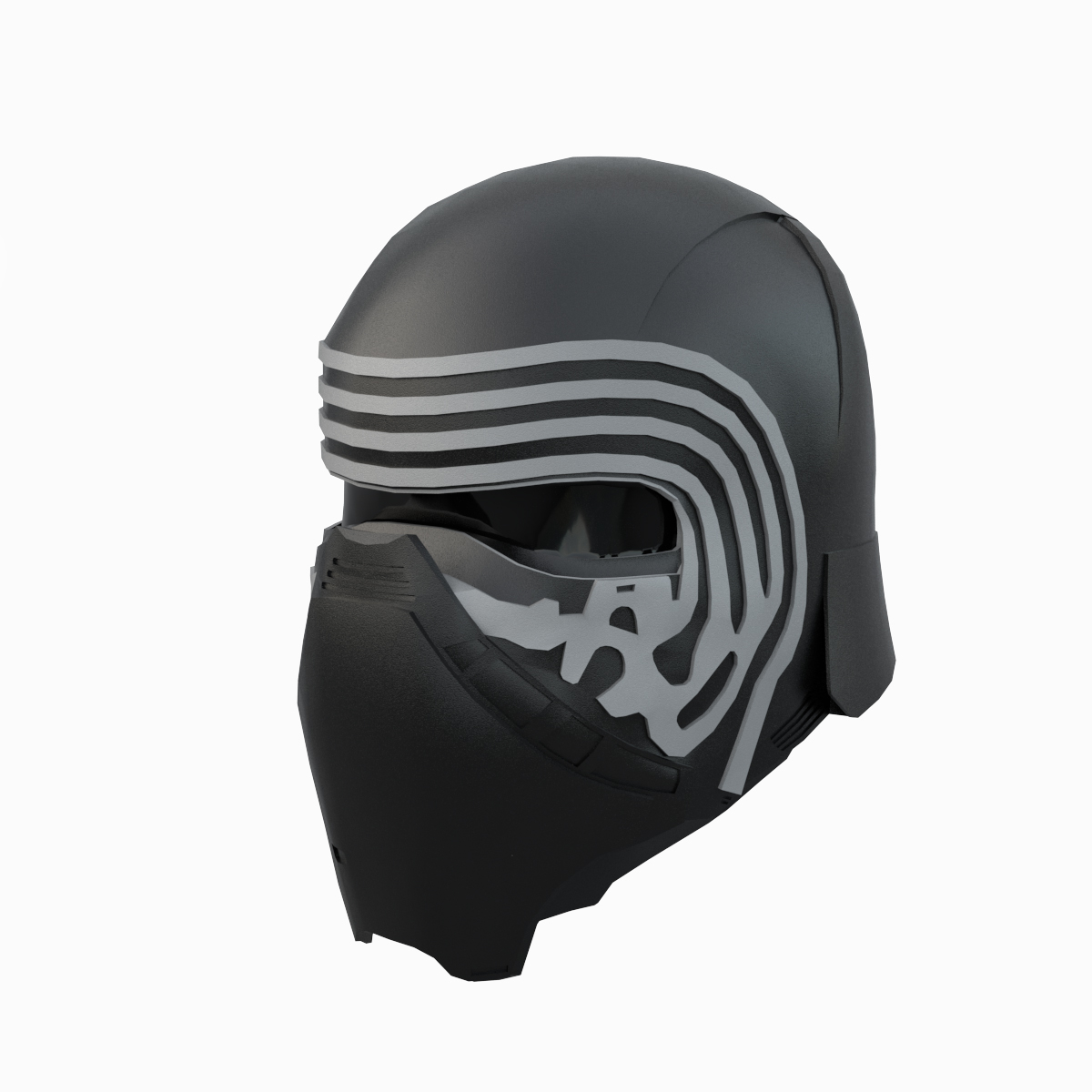 Kylo ren helmet 3D model - TurboSquid 1198026